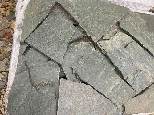 Плитняк златолит зелёный для цоколя, отмостки купить в Кабардино-Балкарской Республике