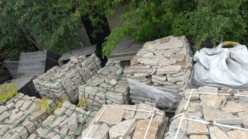 Гранитный плитняк галтованный для парковки купить в Кабардино-Балкарской Республике