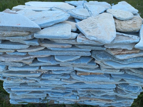 Плитняк златолит зелёный галтованный для цоколя купить в Кабардино-Балкарской Республике