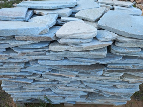 Плитняк златолит зелёный галтованный для цоколя купить в Кабардино-Балкарской Республике